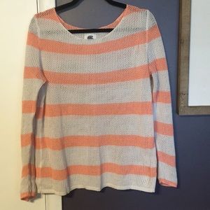 NWOT peach and cream old navy thin sweater